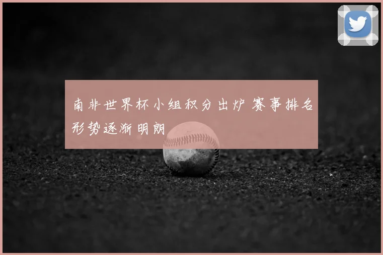 南非世界杯小组积分出炉 赛事排名形势逐渐明朗